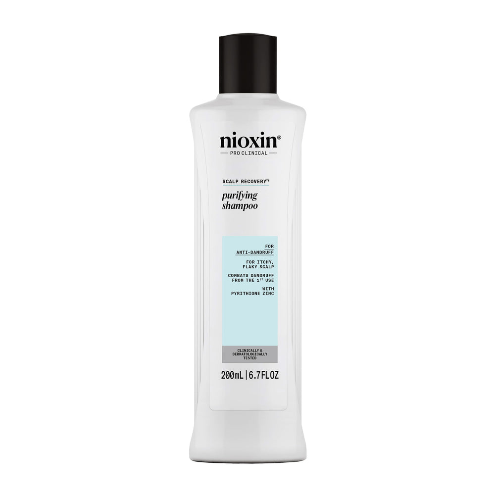 NIOXIN front bottle view showing brand and clear soothing benefit