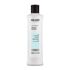 NIOXIN front bottle view showing brand and clear soothing benefit