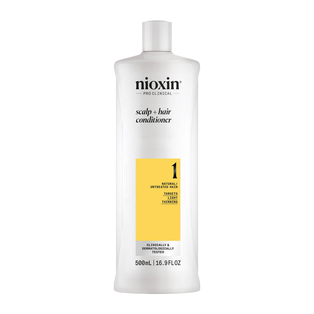 Nioxin front packaging showing product and brand benefits