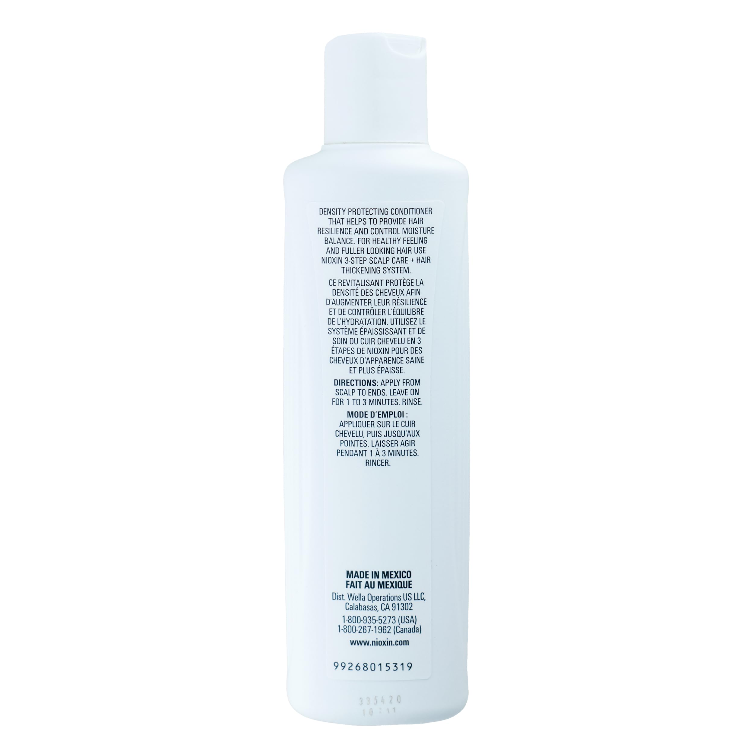 Nioxin System 1 regimen arranged with cleanser and treatment showing complete routine