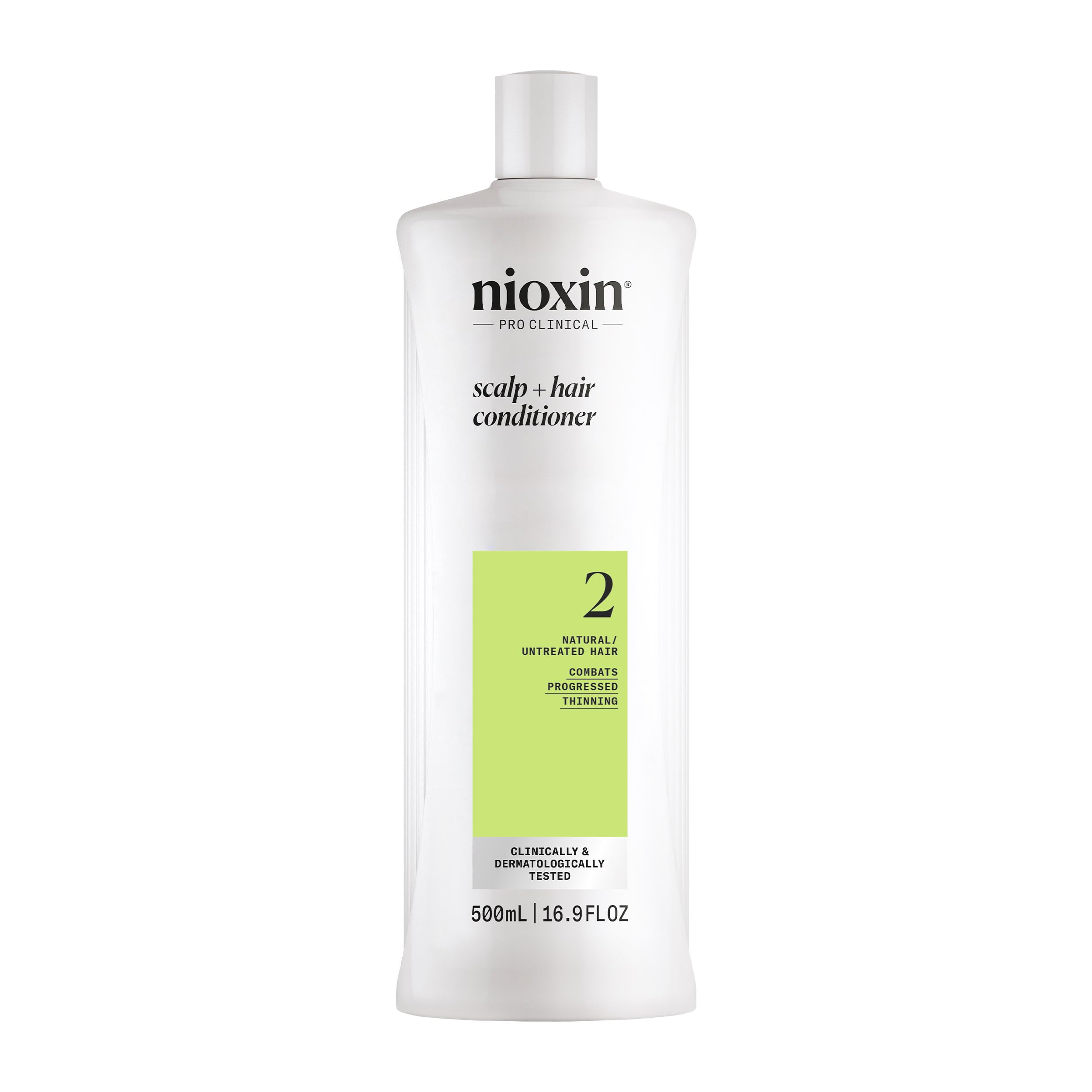 NIOXIN System 2 front packaging showing product benefit for fuller hair