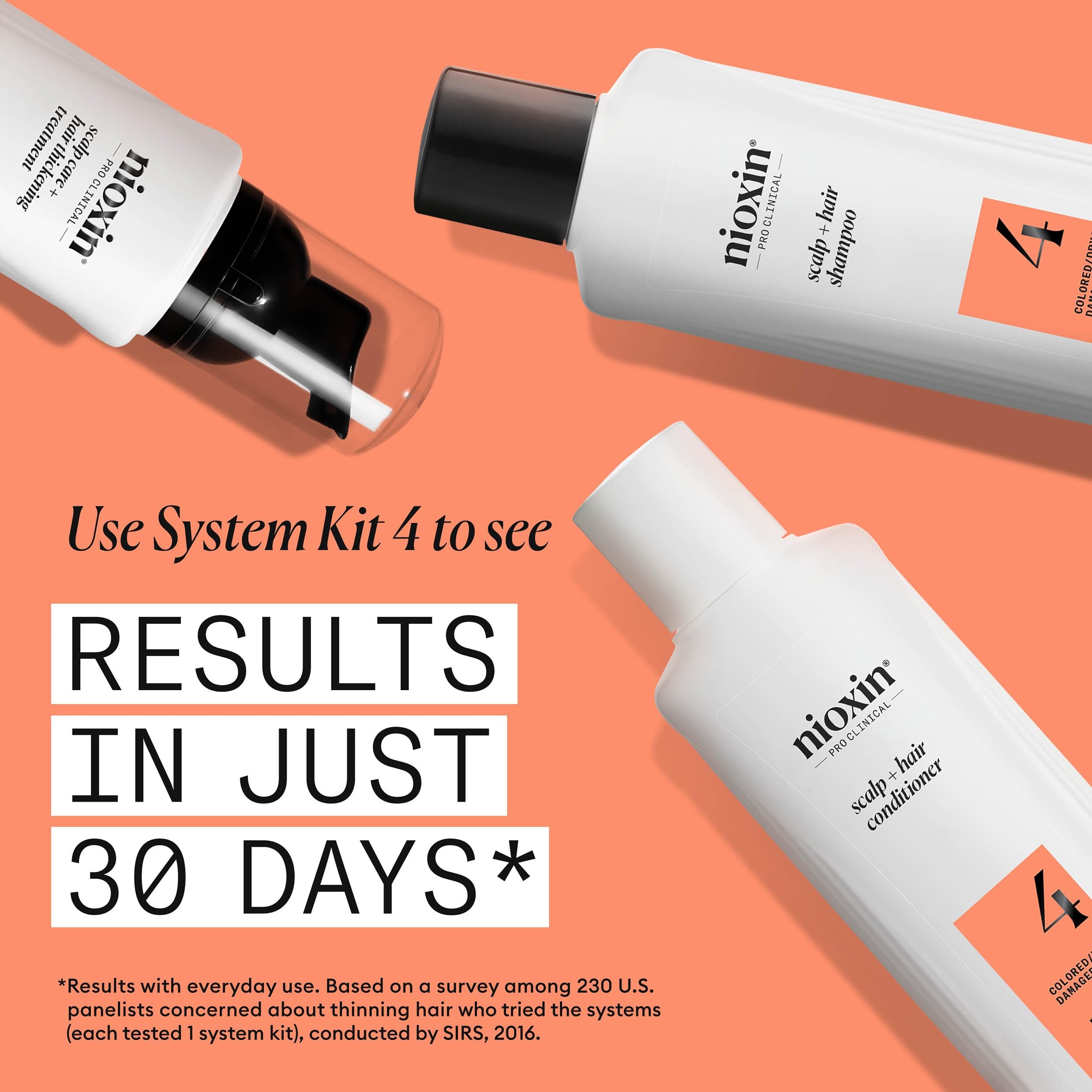 NIOXIN application on scalp showing targeted delivery for healthier scalp