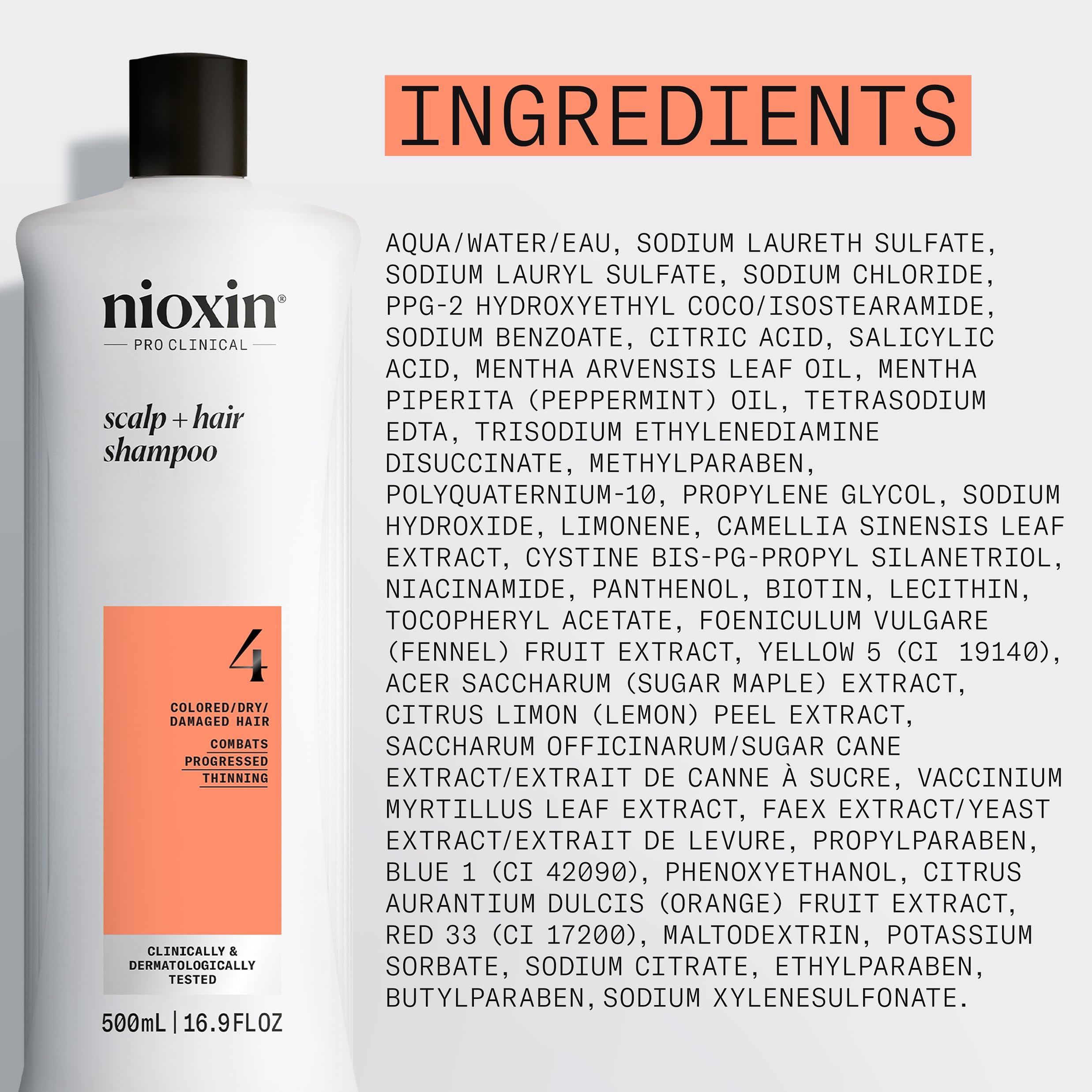 NIOXIN application on wet hair preparing scalp for thickening treatment