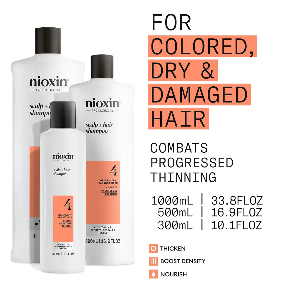 NIOXIN foamy lather texture gently cleansing for scalp clarity and hydration