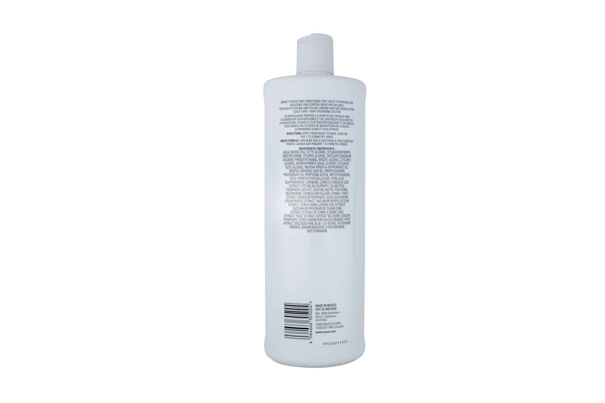 NIOXIN retail box and bottle arranged to show complete packaging