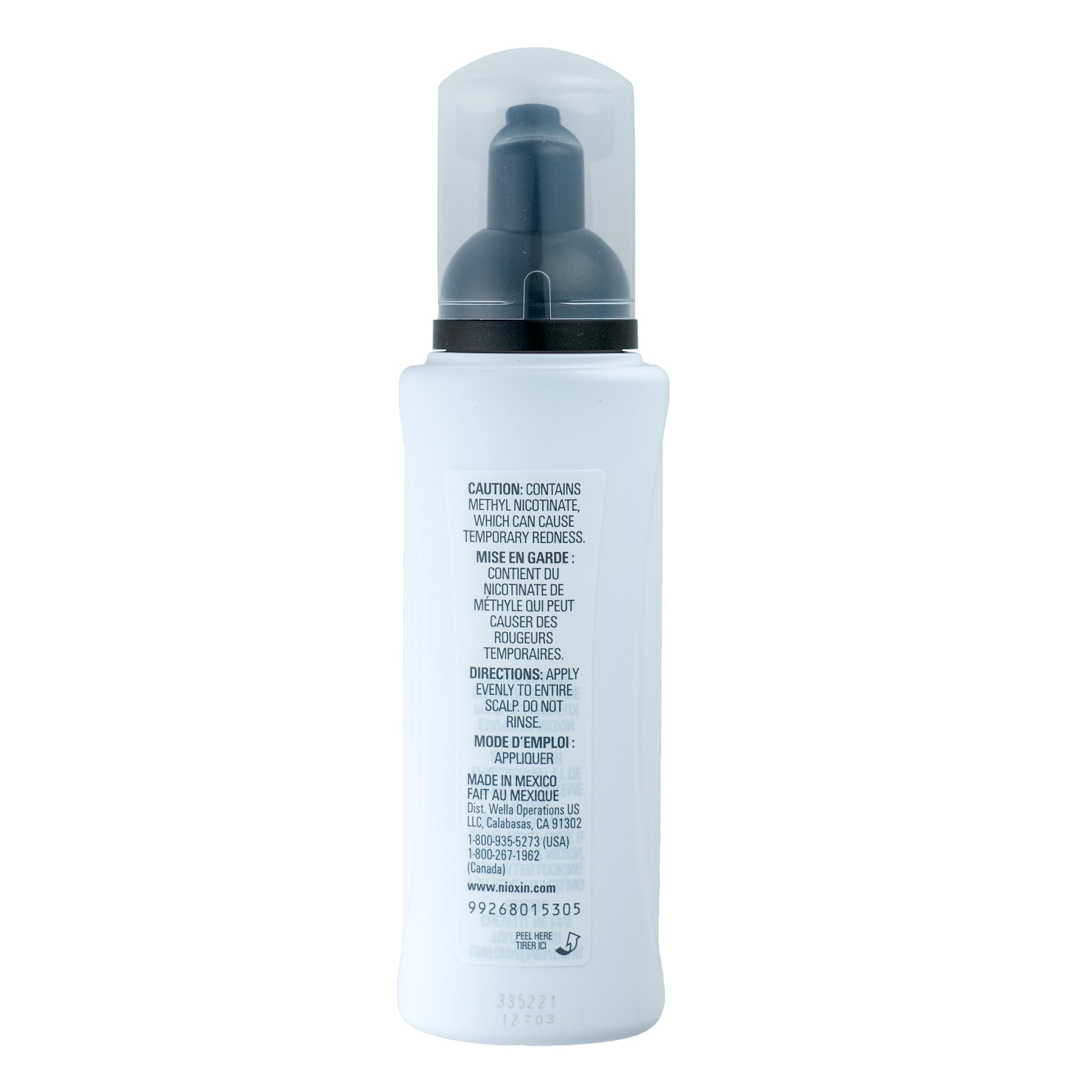 NIOXIN product in salon setting showing professional-grade performance benefit