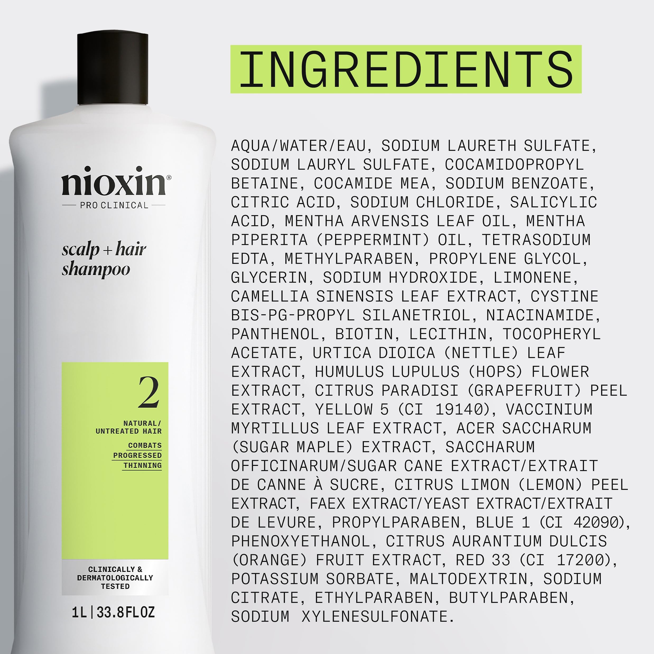 NIOXIN paired with conditioner showing regimen synergy for stronger-feeling hair benefit