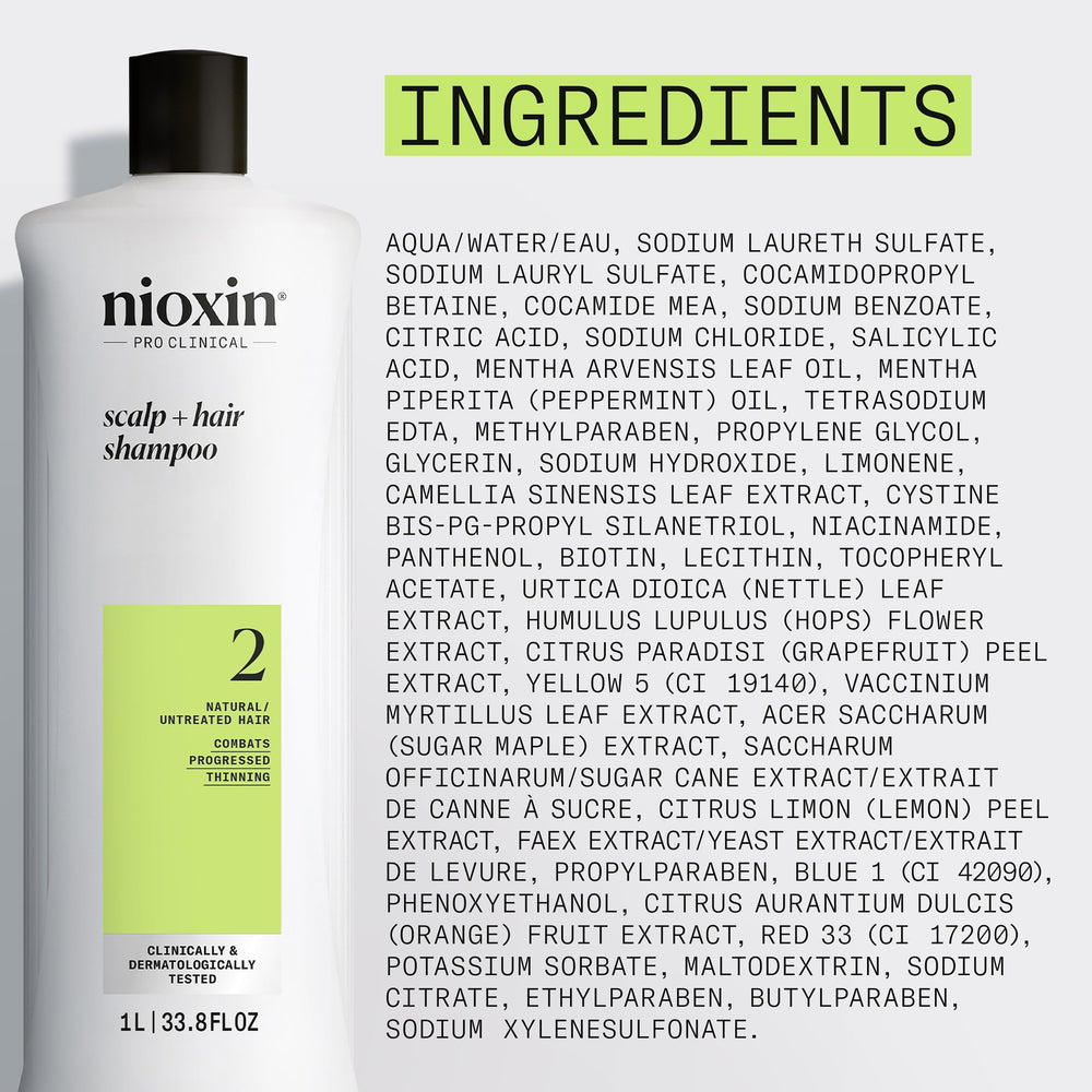 NIOXIN paired with conditioner showing regimen synergy for stronger-feeling hair benefit