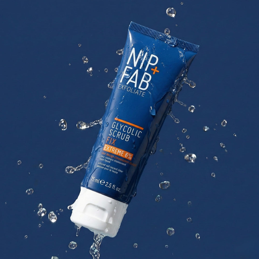 Nip + Fab tube next to a coin for scale to show travel-friendly size benefit