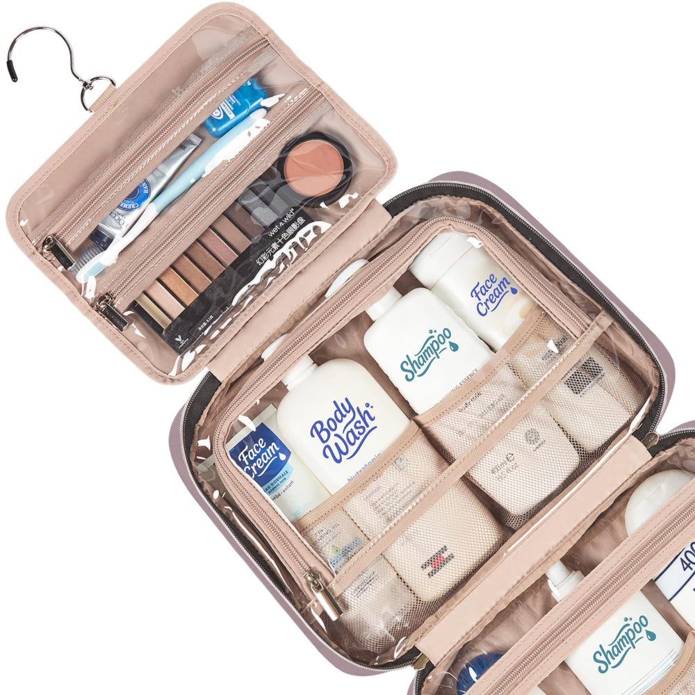 NISHEL interior close-up with elastic pockets organizing toiletries benefit
