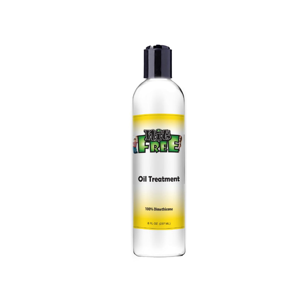 Nit Free bottle front view showing clear label and 8oz size benefit