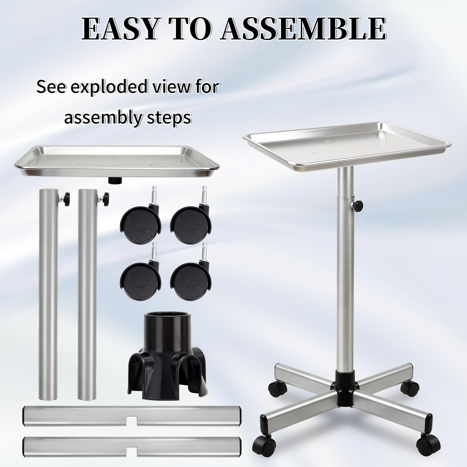 Niuadage disassembled tray parts for cleaning demonstrating easy maintenance