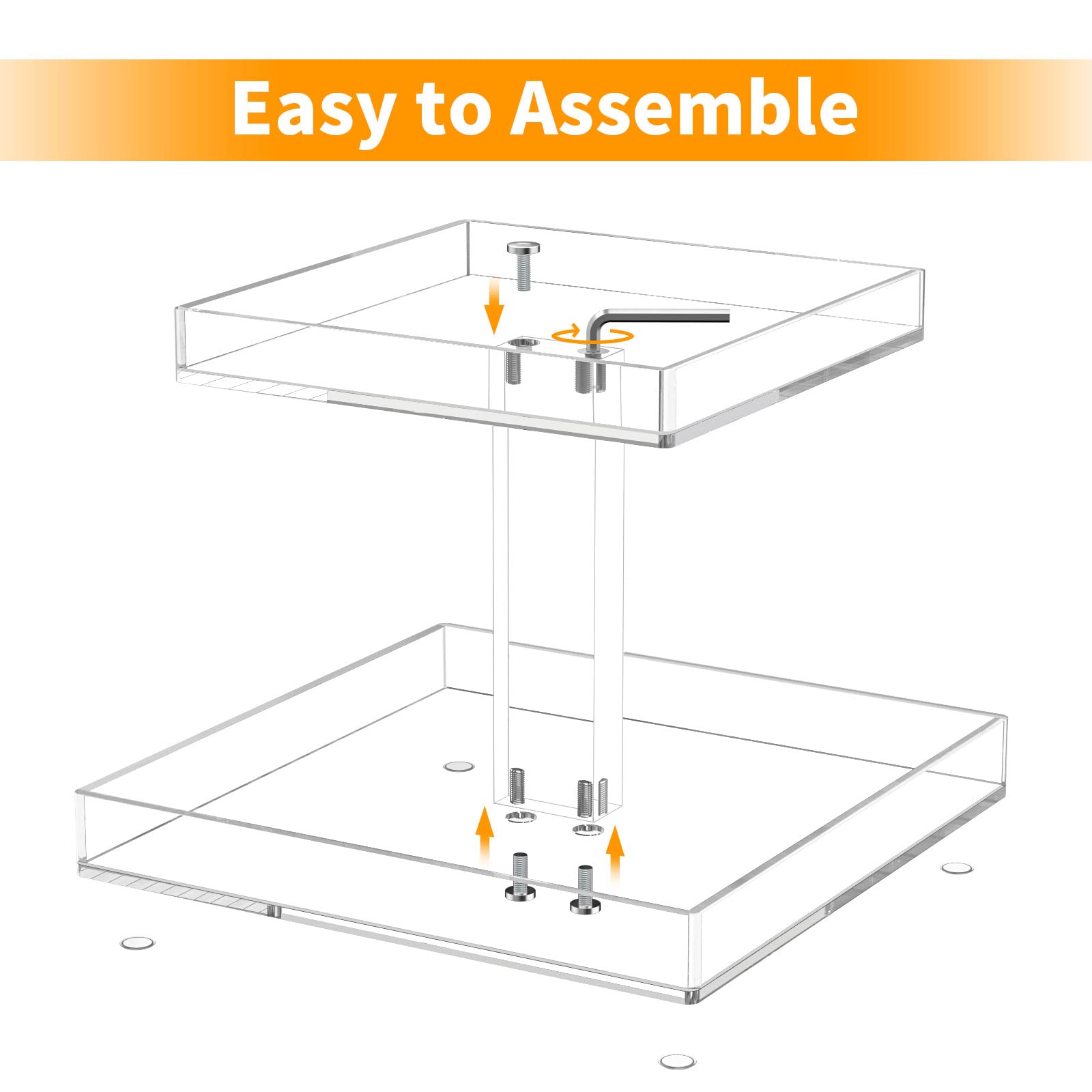 NIUBEE organizer in a styled vanity setting creating an elegant organized look benefit