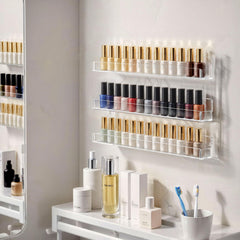 NIUBEE installed above vanity freeing countertop space and organizing polish