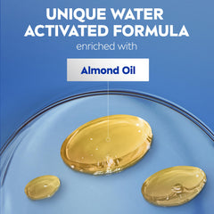 NIVEA applying lotion to wet arm in shower for fast hydration