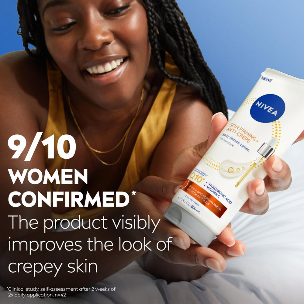 NIVEA on bathroom counter in lifestyle shot, suggests routine-friendly benefit