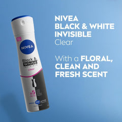 NIVEA close-up of spray nozzle showing fine mist for quick dry