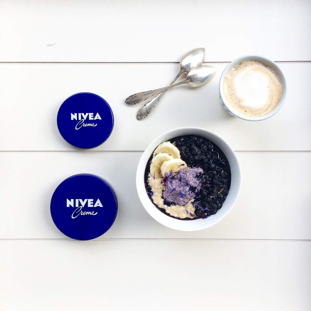 NIVEA Creme in bathroom setting portraying everyday use and convenience