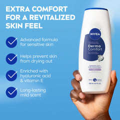 NIVEA pump detail for easy dispensing and spill-free use benefit