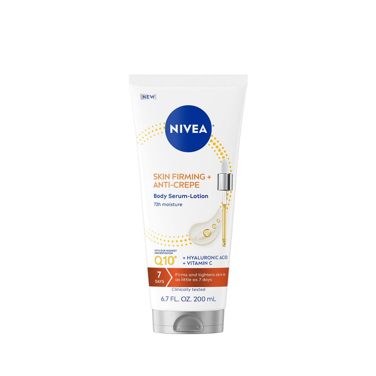 NIVEA front tube showing product and volume, highlights daily use benefit
