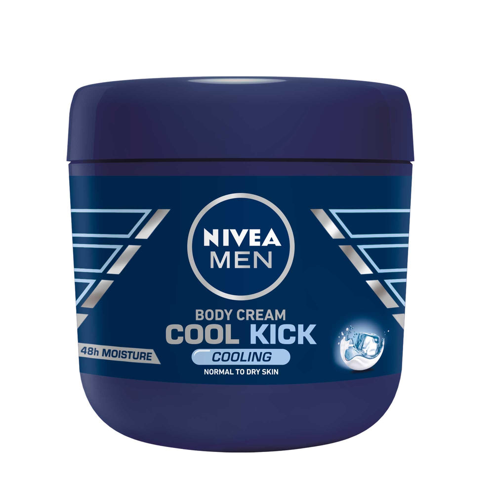 NIVEA Men front packaging showing 400 ml tube and cooling benefits
