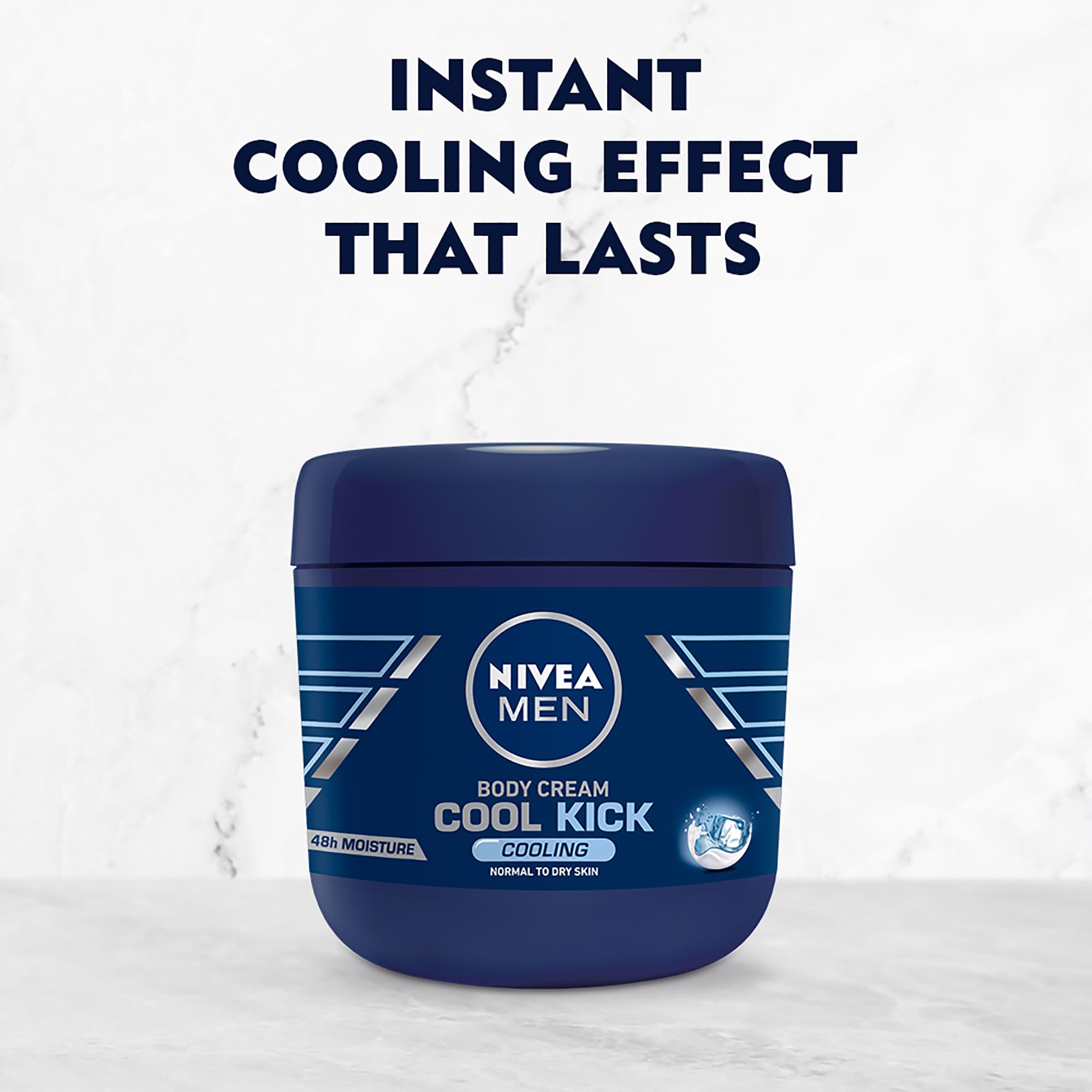 NIVEA Men pump dispenser delivering measured cooling cream for convenience