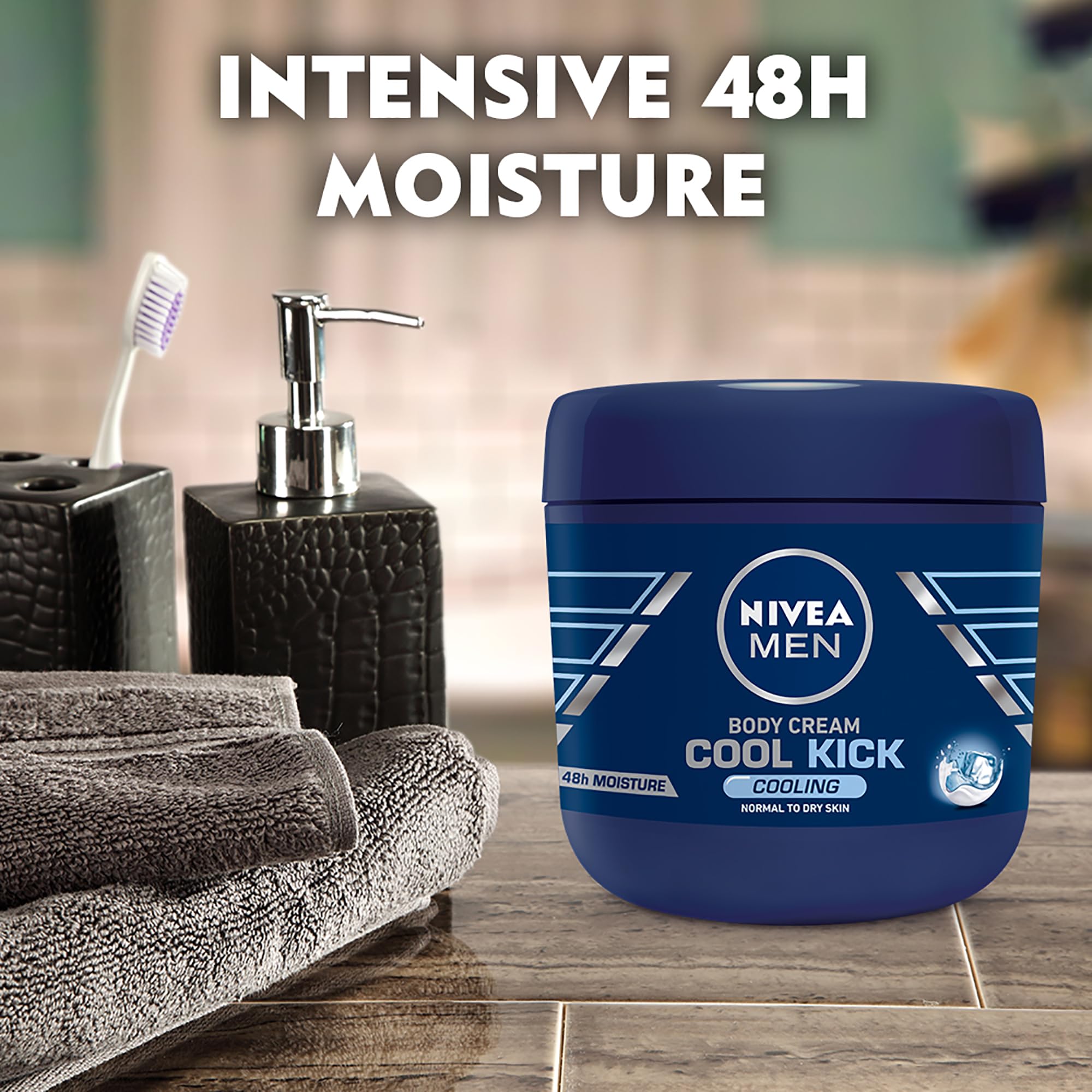 NIVEA Men close-up texture of cream showing lightweight spreadability