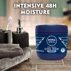 NIVEA Men close-up texture of cream showing lightweight spreadability