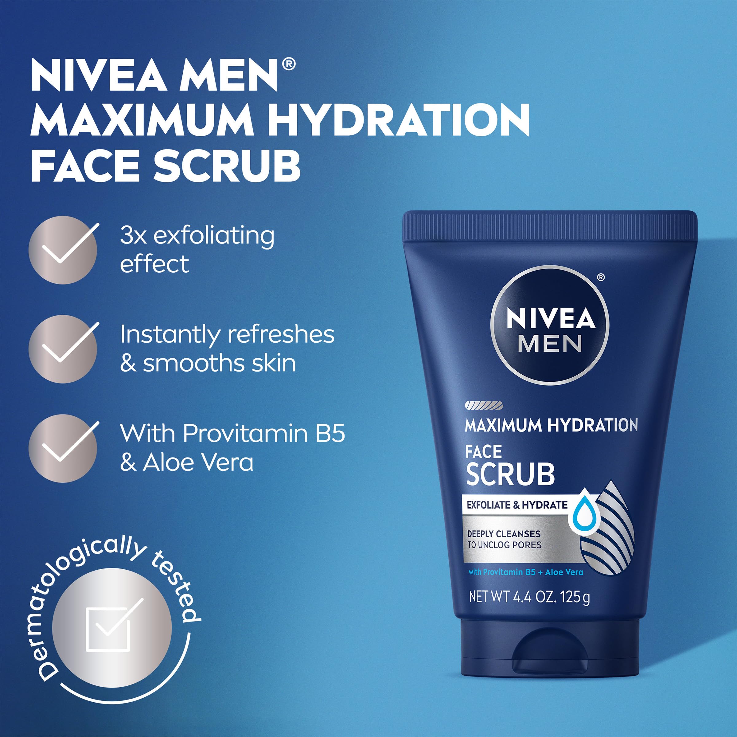 NIVEA MEN close-up of scrub texture showing fine exfoliating particles