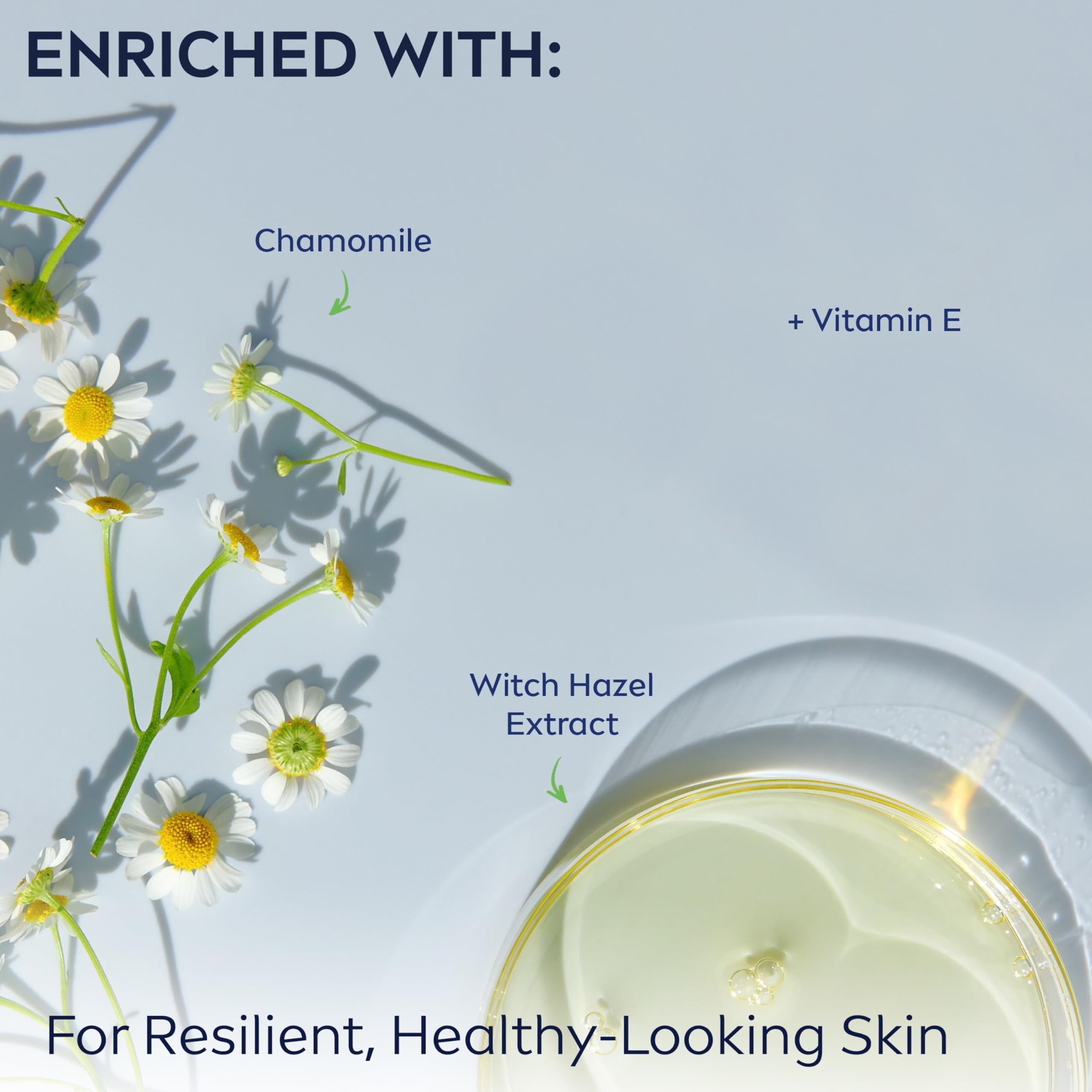 NIVEA MEN chamomile and witch hazel ingredients conveying calming benefit