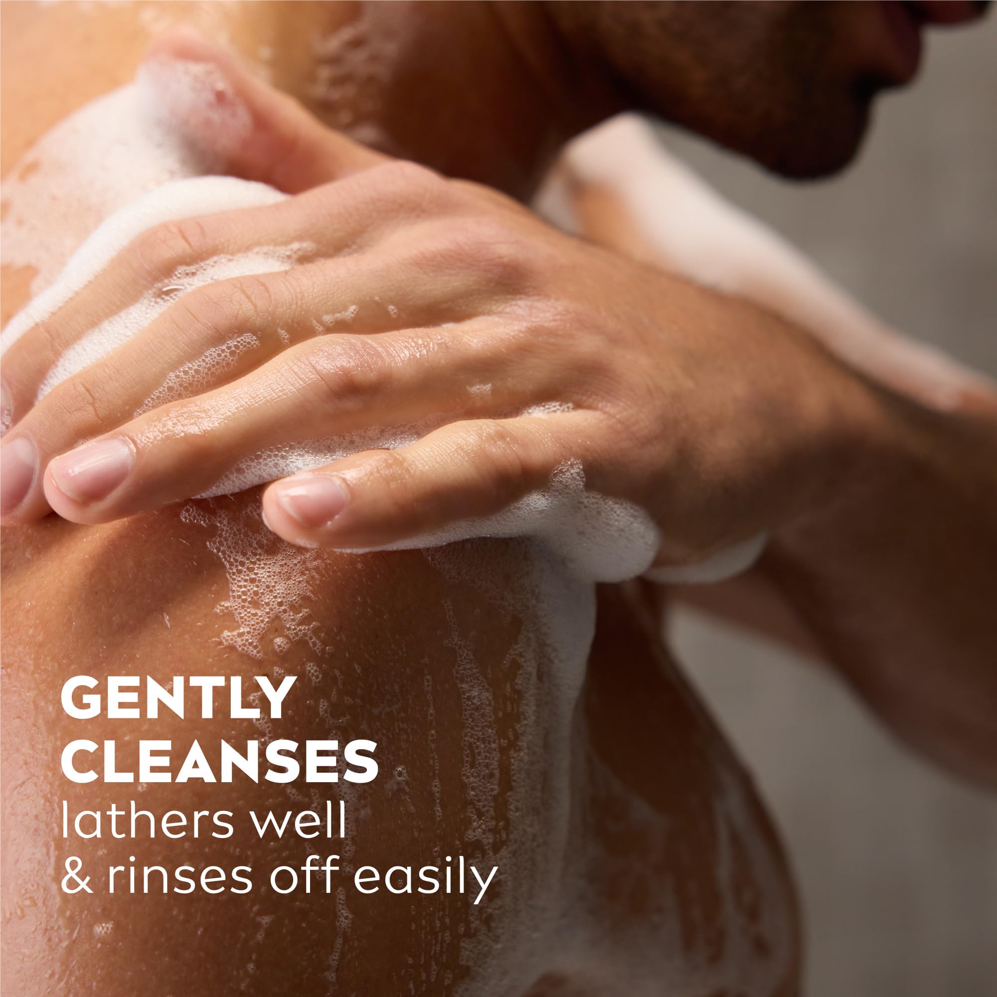 NIVEA MEN lather texture closeup demonstrating rich foam that cleans without drying