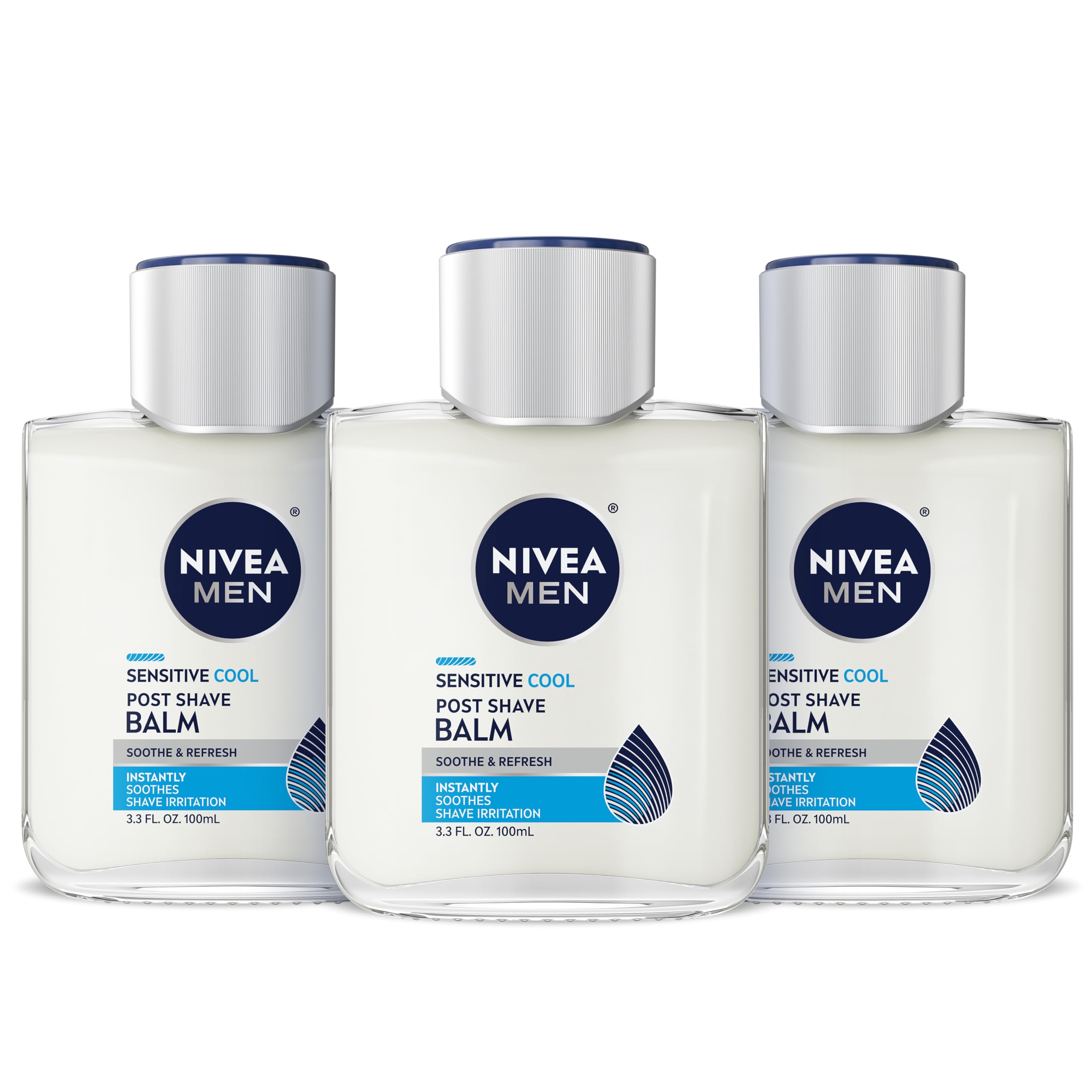 NIVEA MEN front packaging showing cooling aftershave benefit