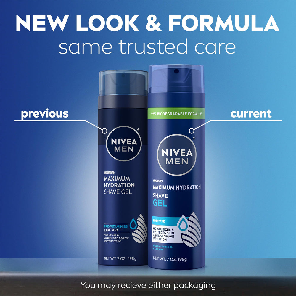 NIVEA MEN side label with ingredient list visible for informed shoppers