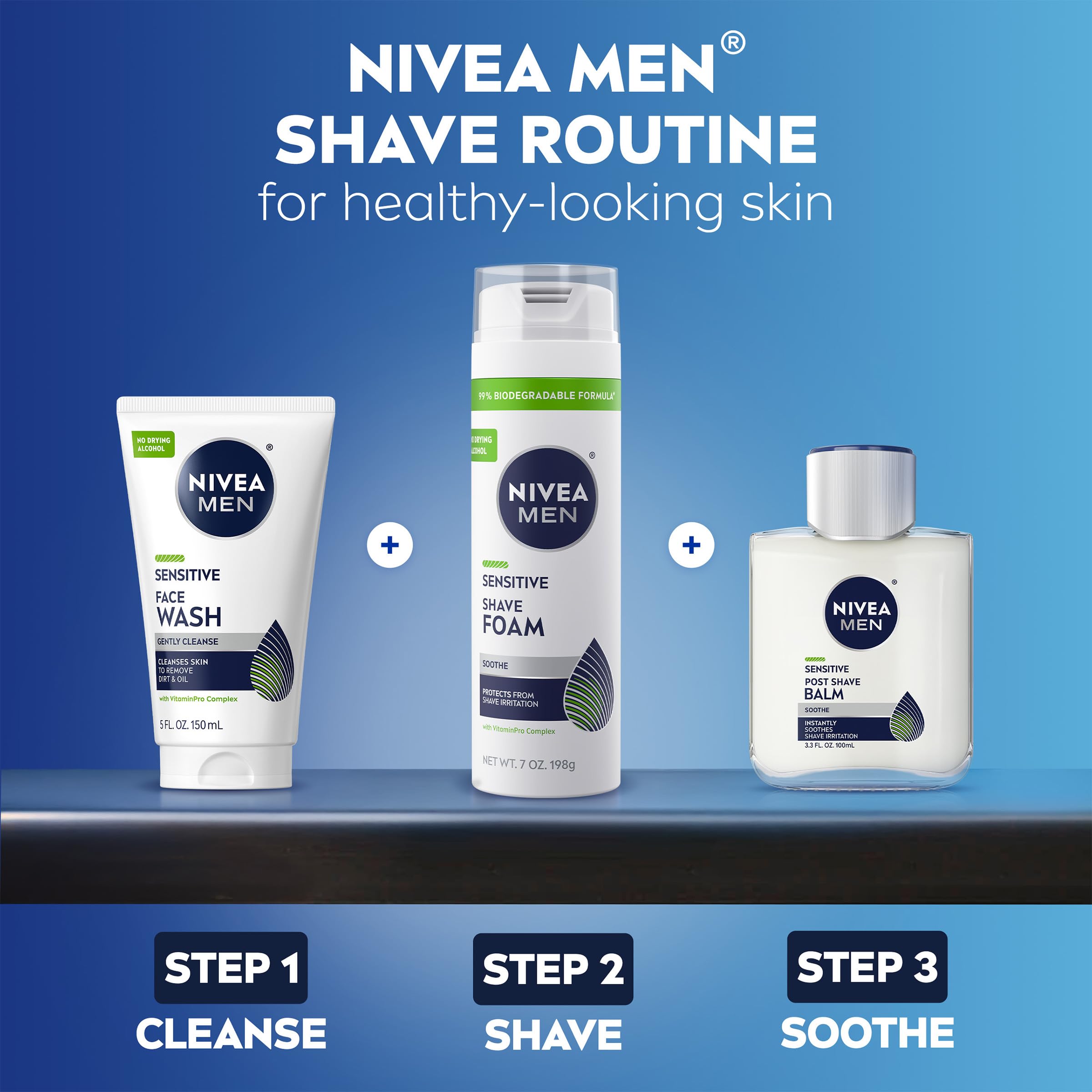 NIVEA MEN six-can multipack display indicating value and convenience