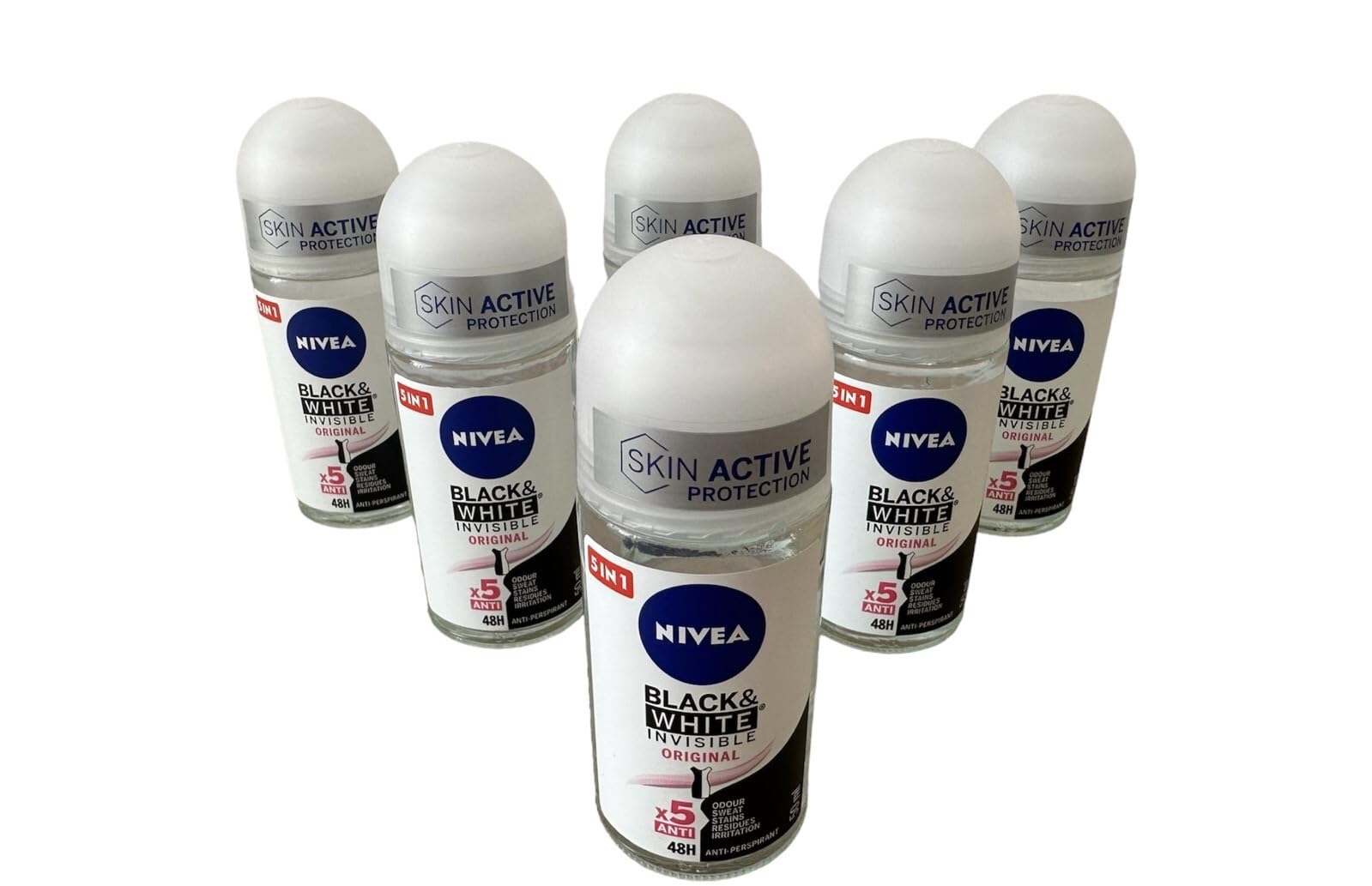 NIVEA roll-on texture close-up highlighting fast-absorbing formula benefit