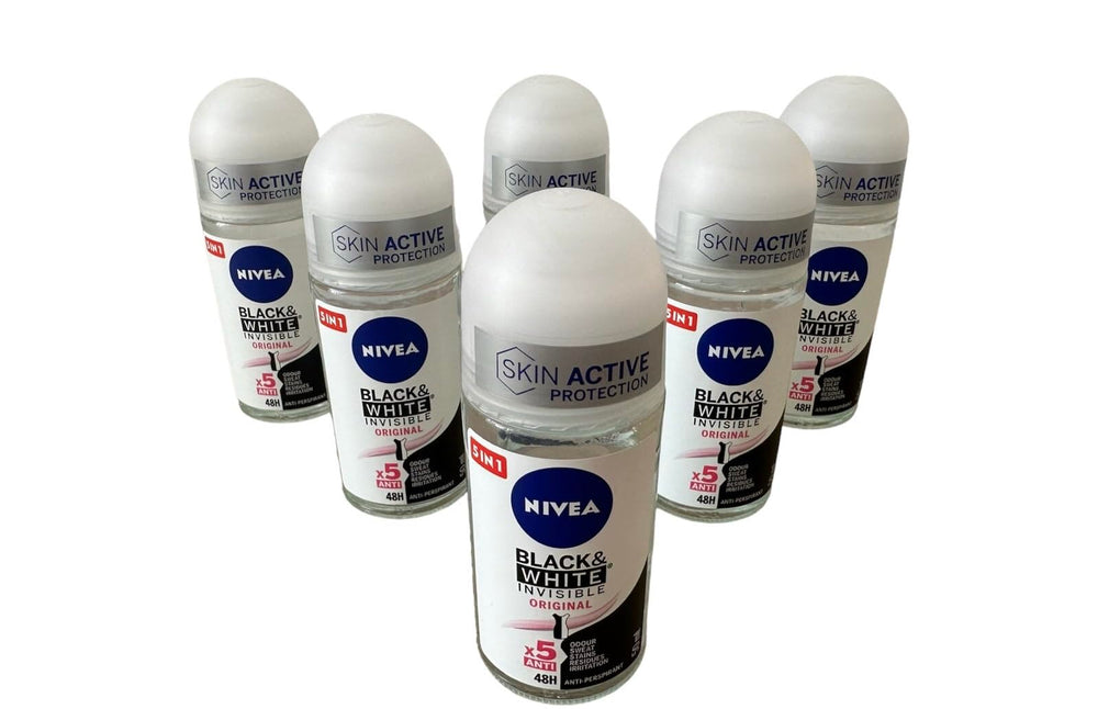 NIVEA roll-on texture close-up highlighting fast-absorbing formula benefit