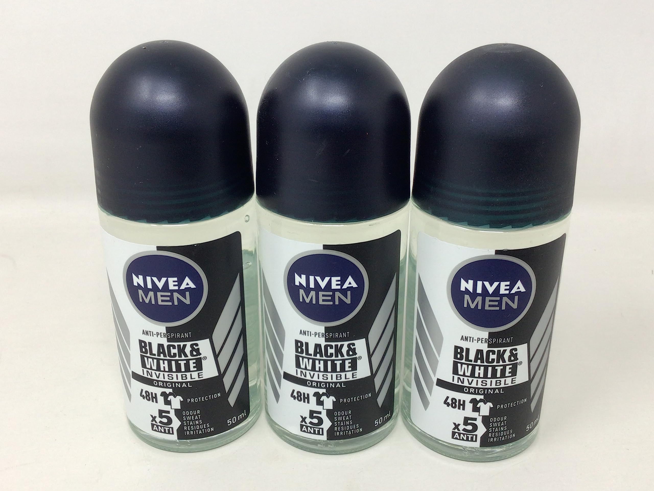 NIVEA roll-on in hand showing compact travel-friendly size