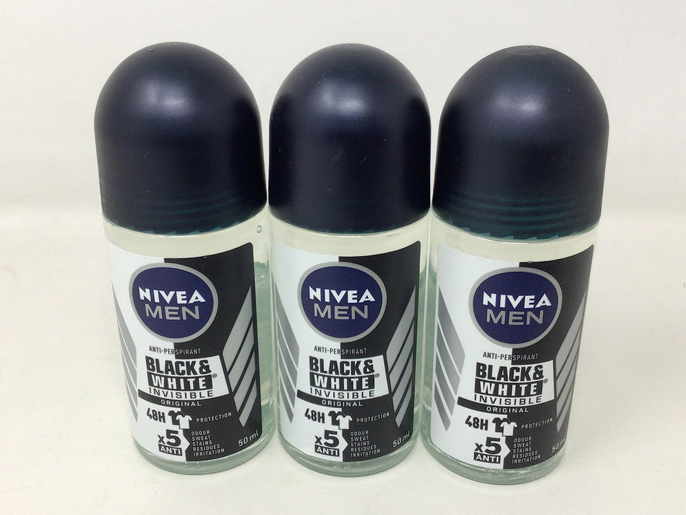 NIVEA roll-on in hand showing compact travel-friendly size