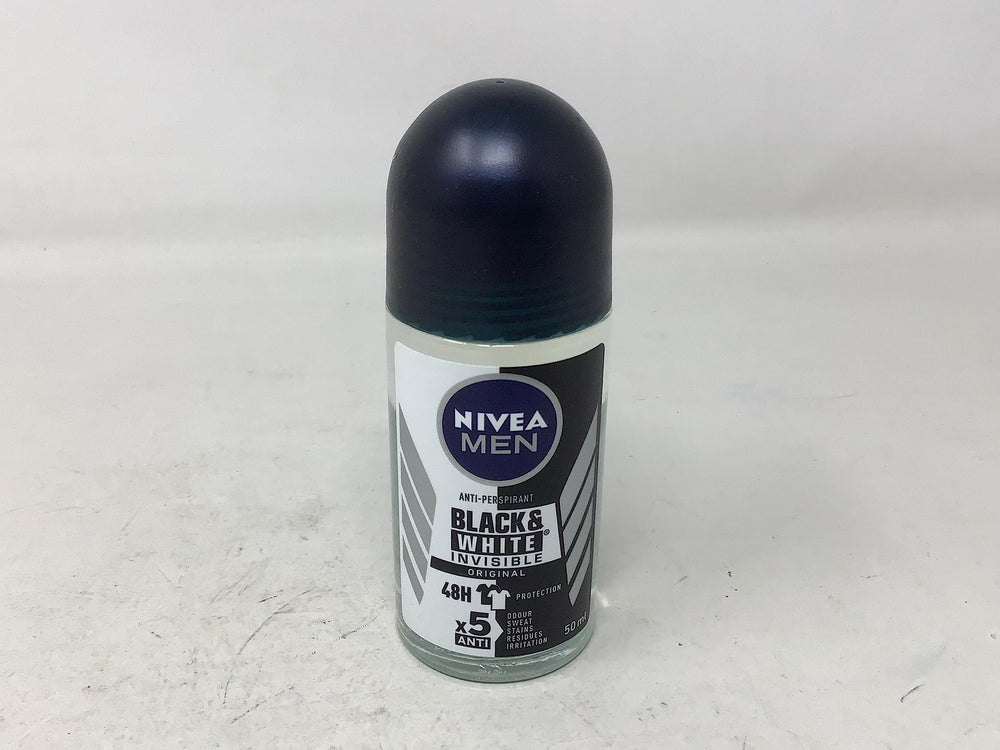NIVEA product beside dark and white shirts to show reduced marks