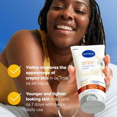 NIVEA applying serum to arm, demonstrates hydrating and smoothing benefit