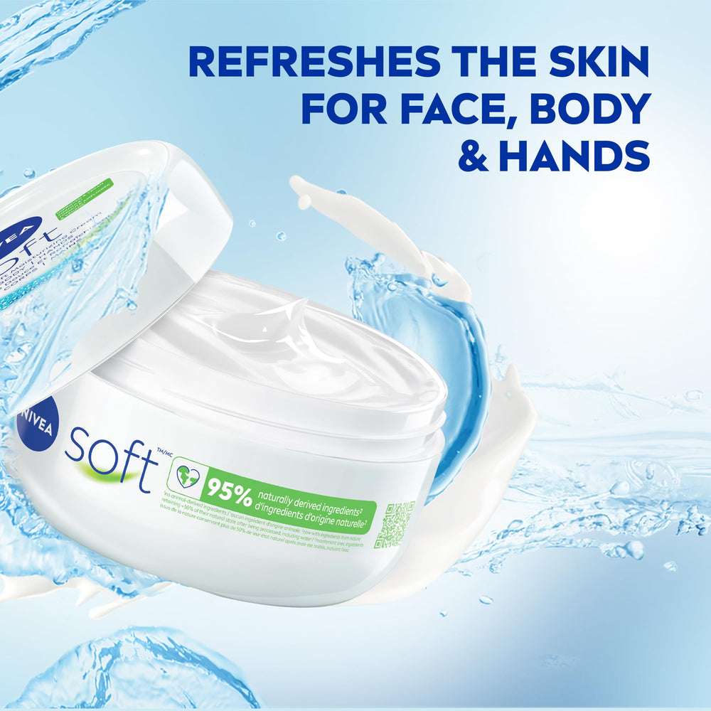 NIVEA soft label detail displaying ingredients and clear info