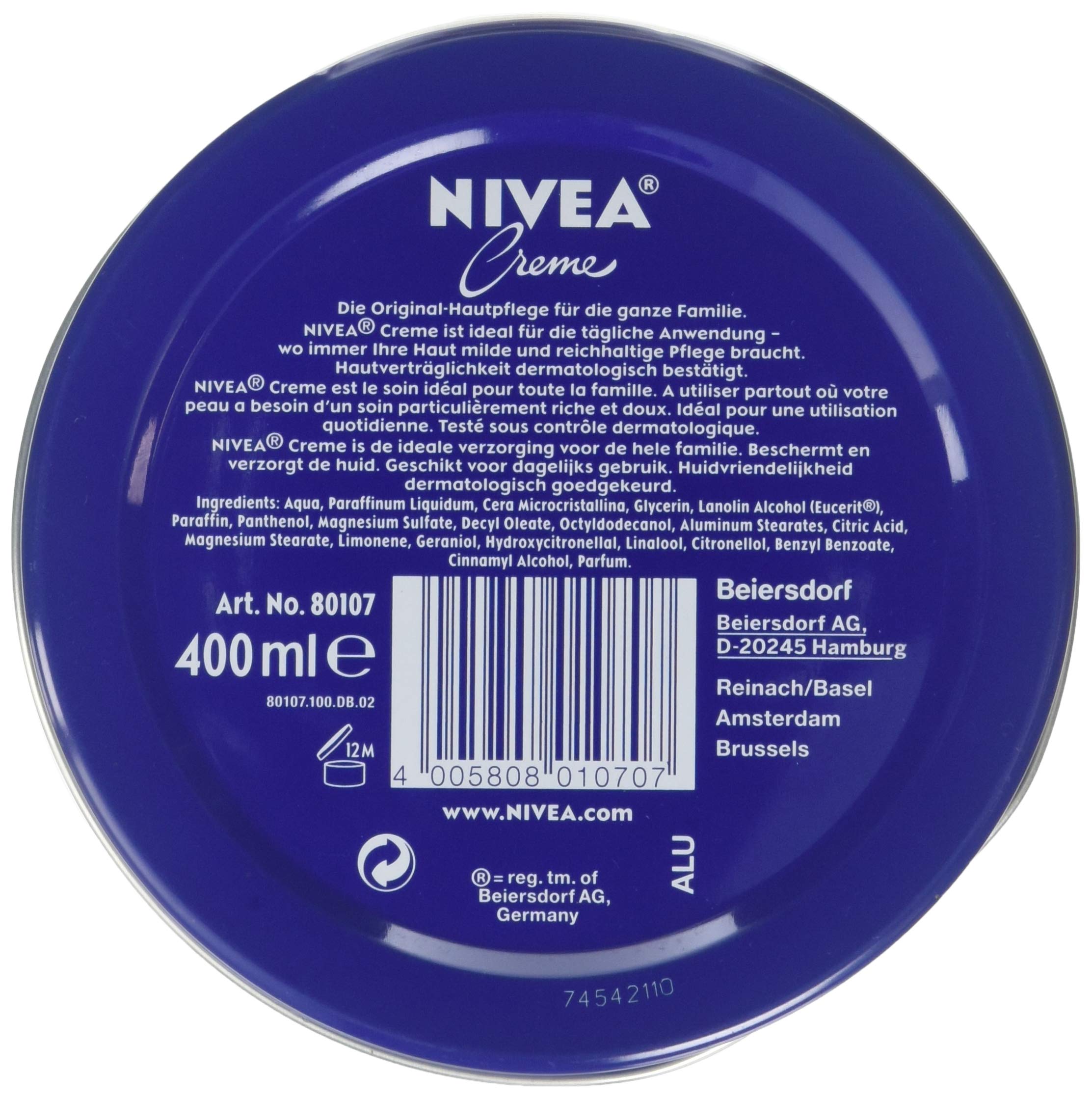 NIVEA cream texture close-up illustrating rich consistency and easy spread