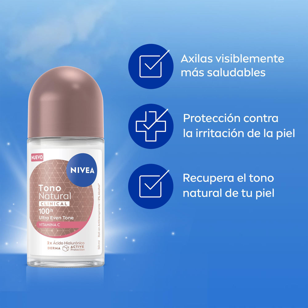 NIVEA woman applying underarm showing easy use and confidence boost