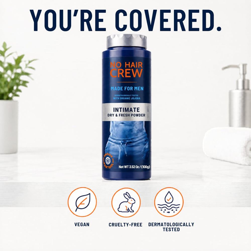 No Hair Crew label close-up illustrating ingredient transparency and safety