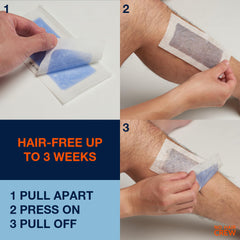 NO HAIR CREW cleansing wipes and strips flatlay for immediate aftercare