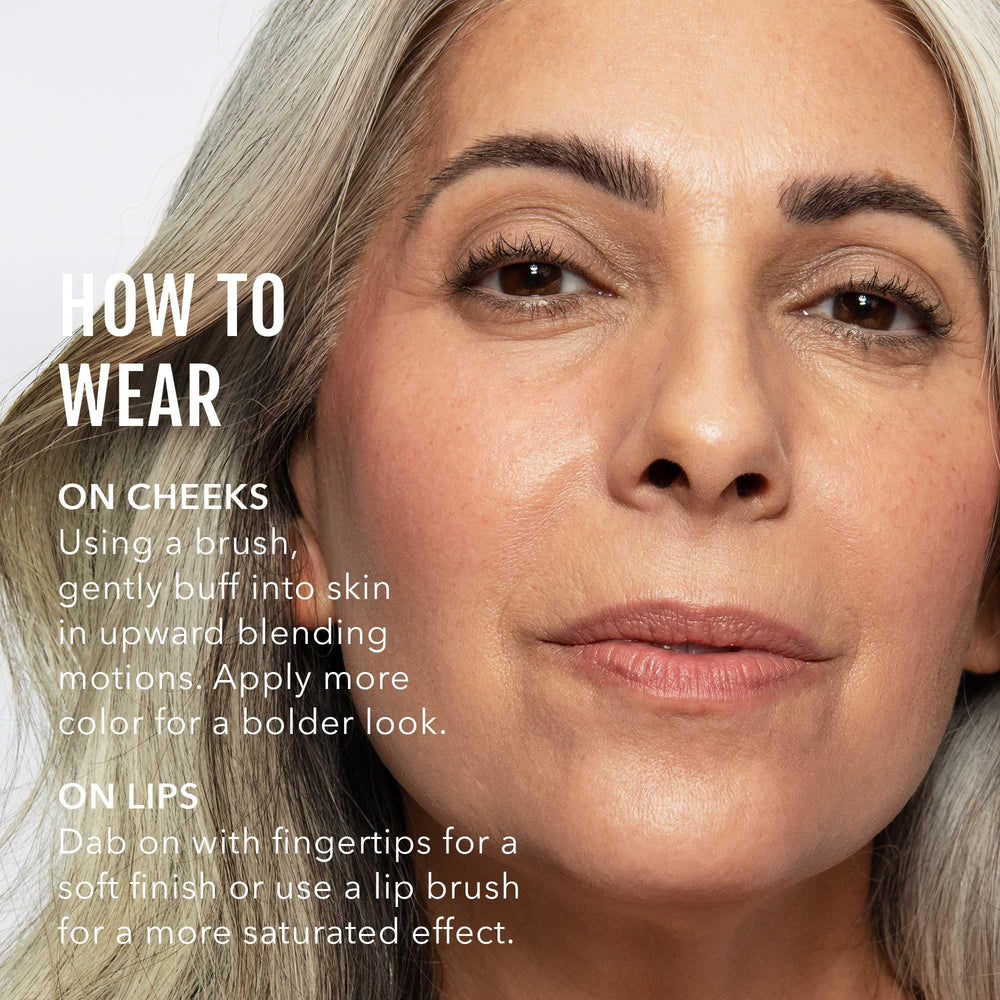 No Makeup Makeup held in hand to show size and portability for on-the-go touch-ups