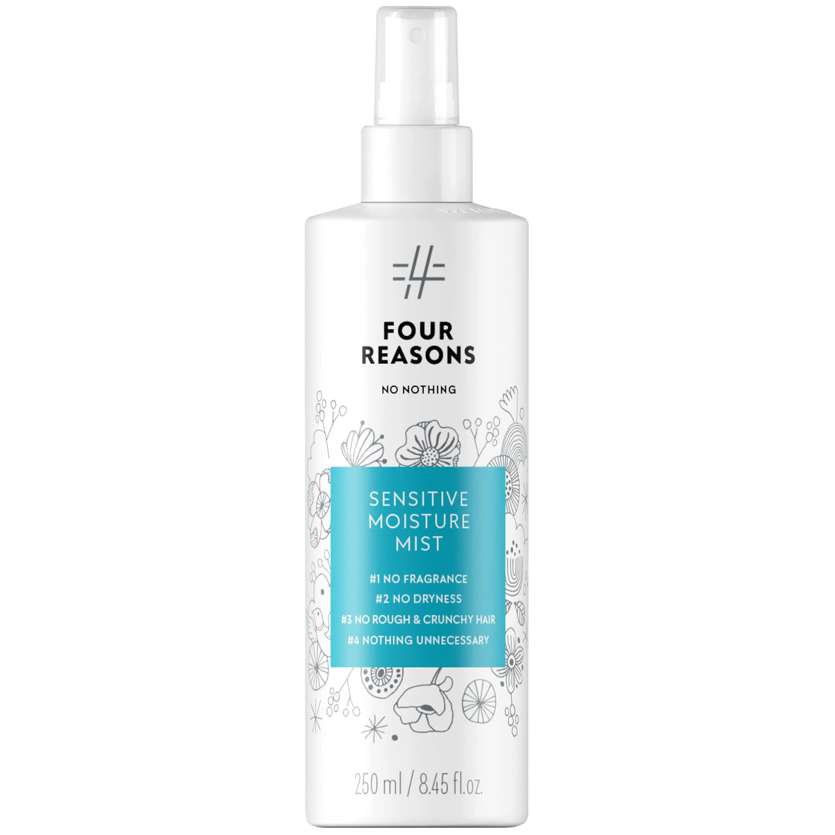 No nothing front label packaging showing unscented leave-in benefit