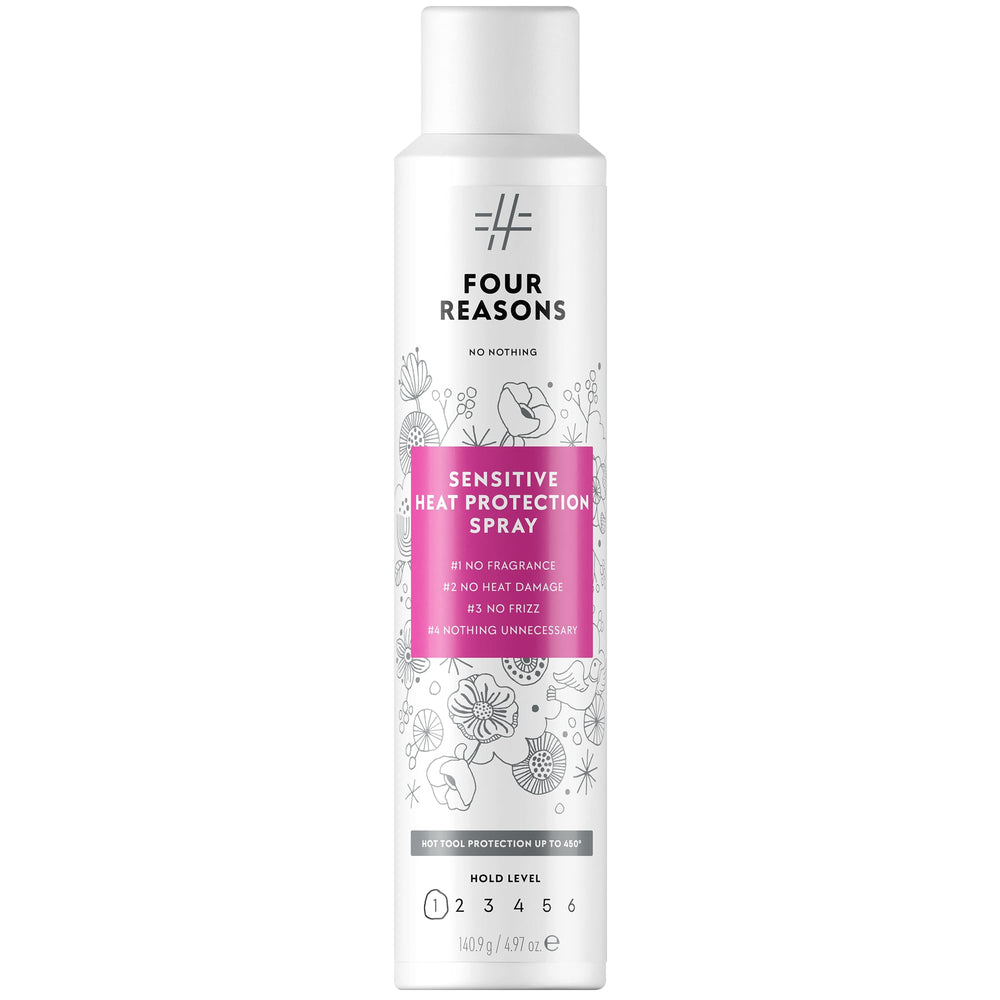 No nothing front packaging showing spray bottle and benefit of heat protection