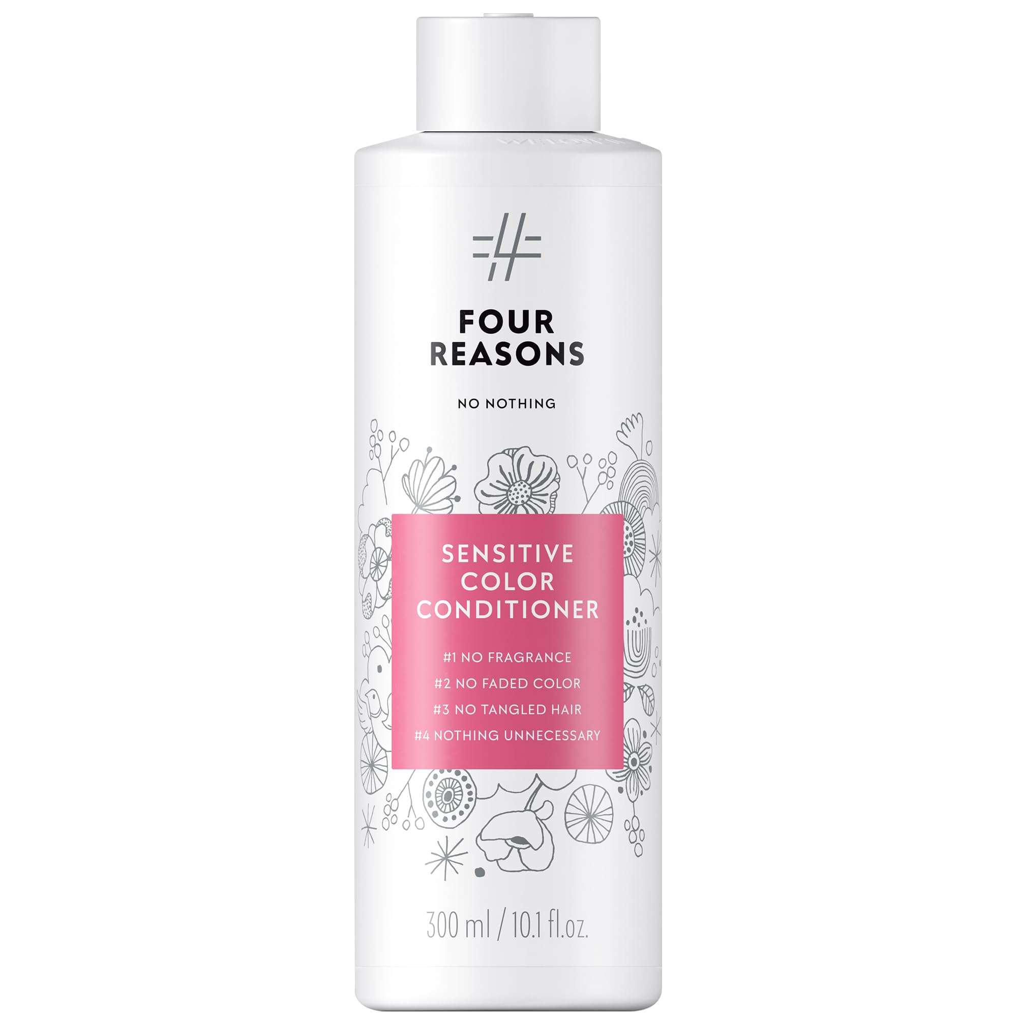 No nothing front packaging showing clean bottle and brand for gentle conditioning