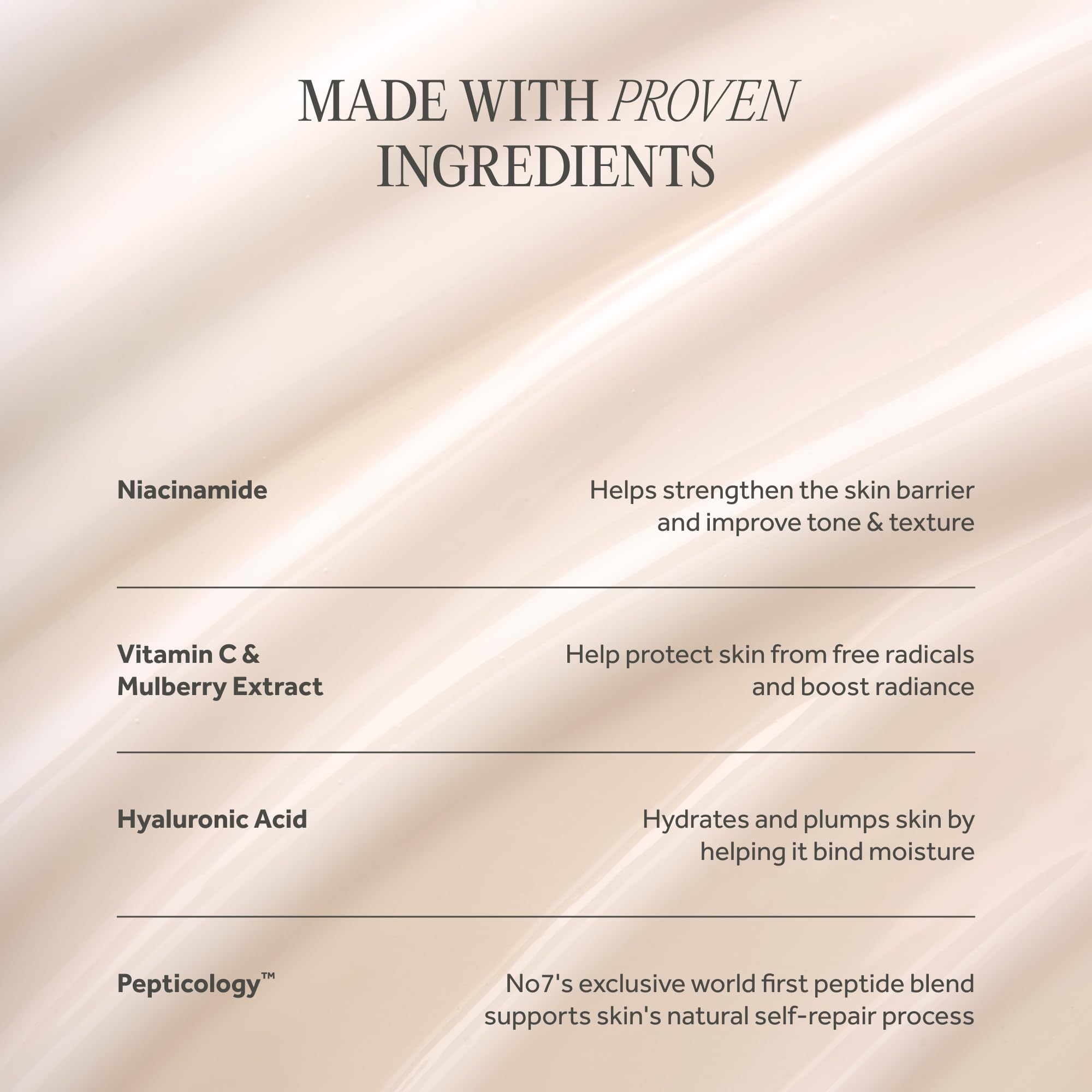 No7 serum applied during morning routine for smooth makeup base benefit
